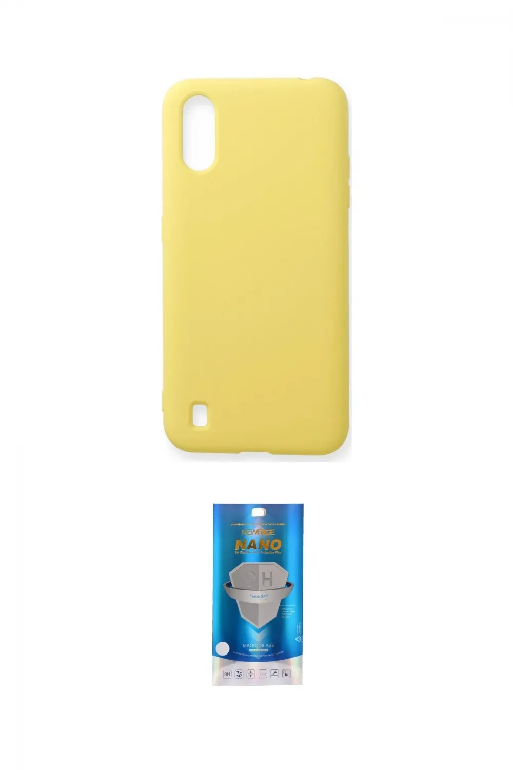 ieg™ Galaxy A01 Kılıf Ahenk Serisi - Şeffaf Royal Nano Ekran Koruyucu