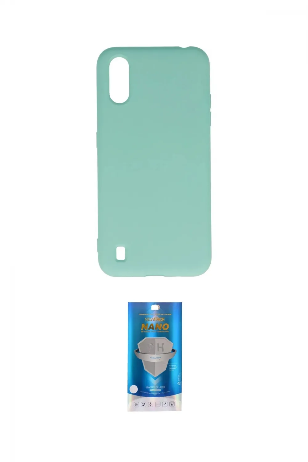 ieg™ Galaxy A01 Kılıf Ahenk Serisi - Şeffaf Royal Nano Ekran Koruyucu