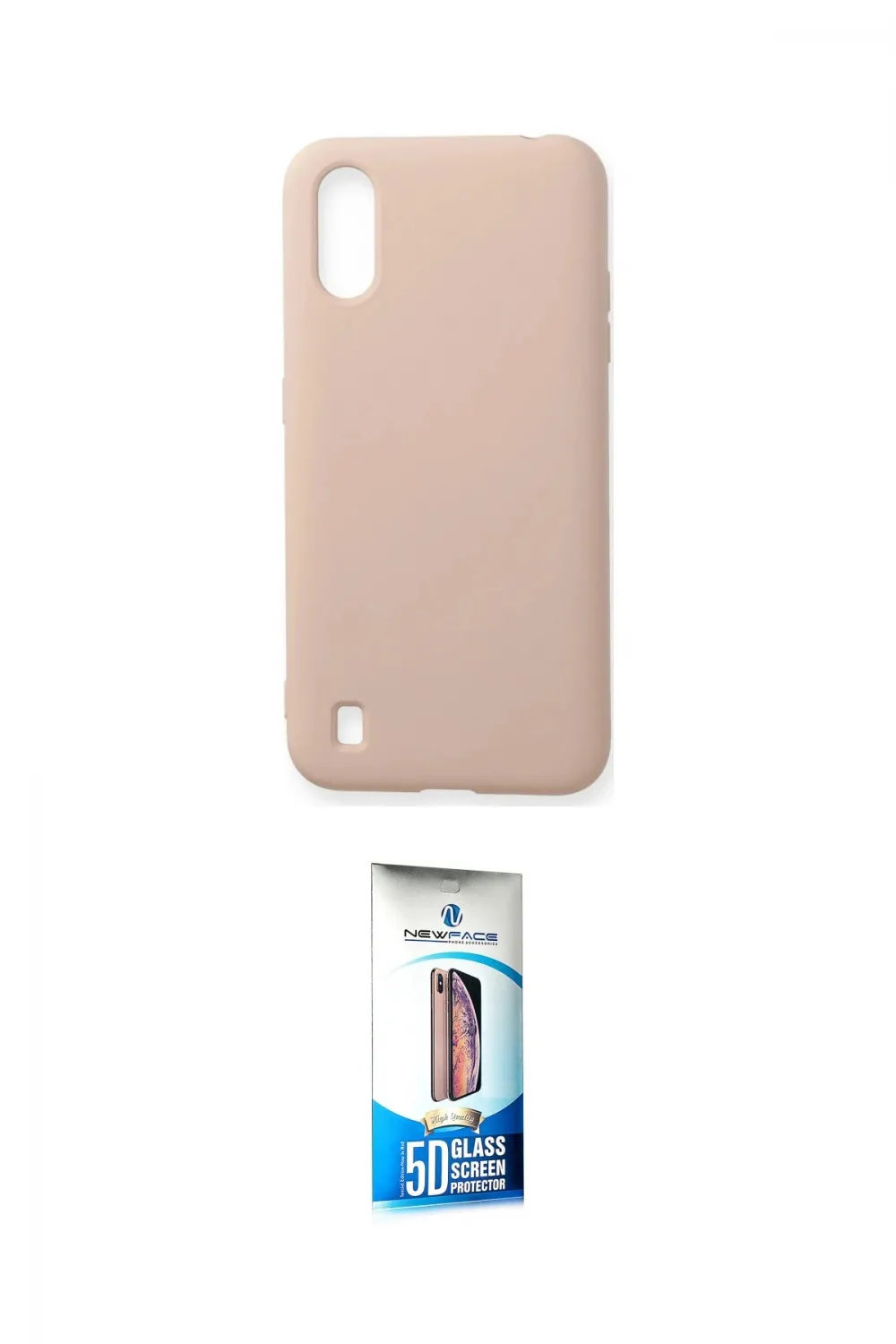 ieg™ Galaxy A01 Kılıf Ahenk Serisi - Siyah 5D Eko Cam Ekran Koruyucu