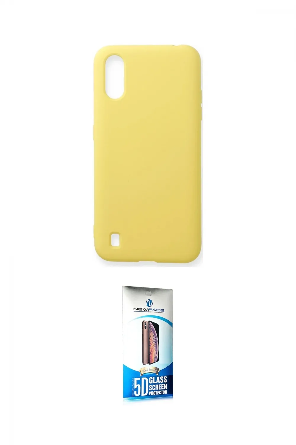 ieg™ Galaxy A01 Kılıf Ahenk Serisi - Siyah 5D Eko Cam Ekran Koruyucu