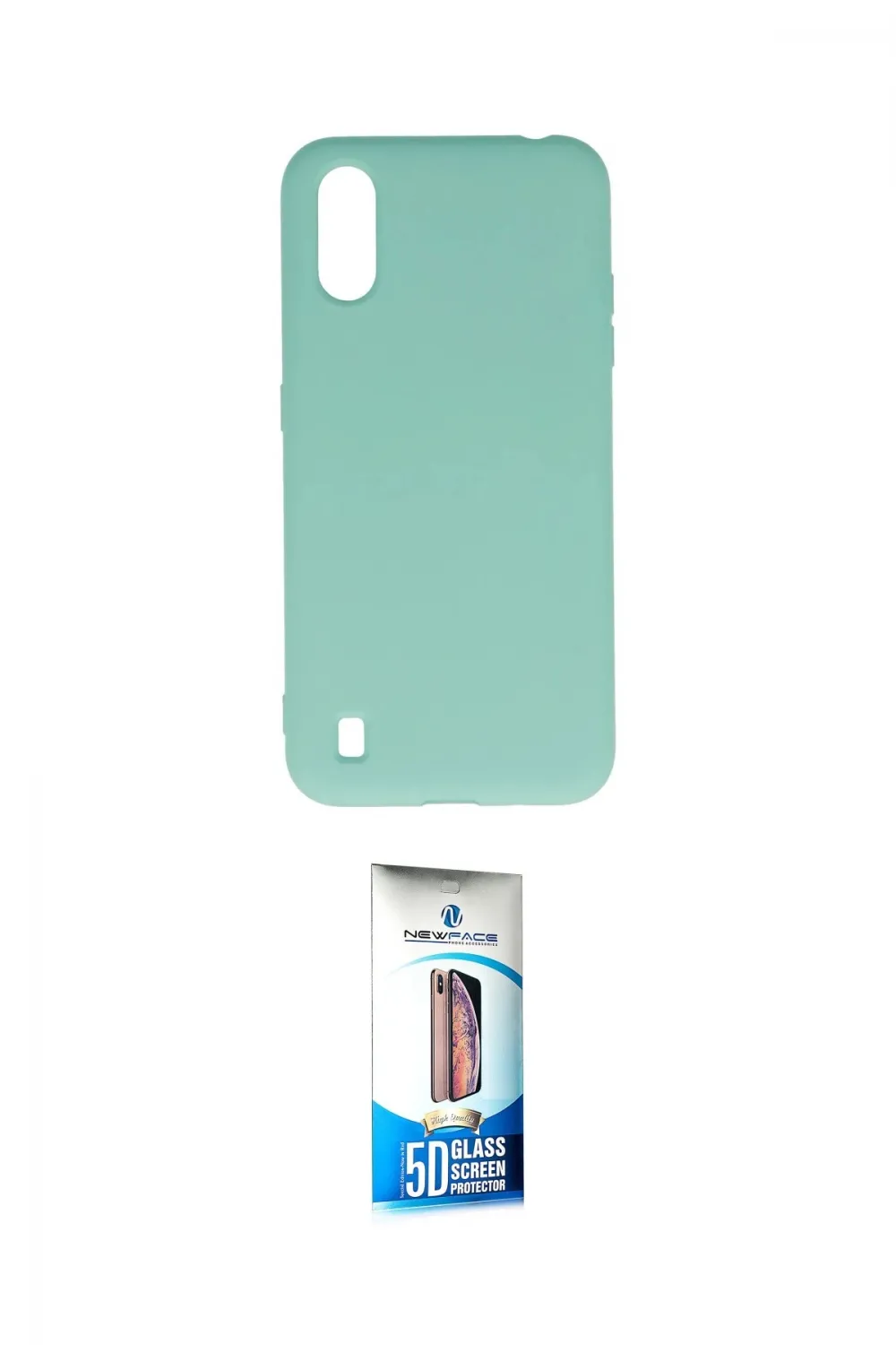 ieg™ Galaxy A01 Kılıf Ahenk Serisi - Siyah 5D Eko Cam Ekran Koruyucu