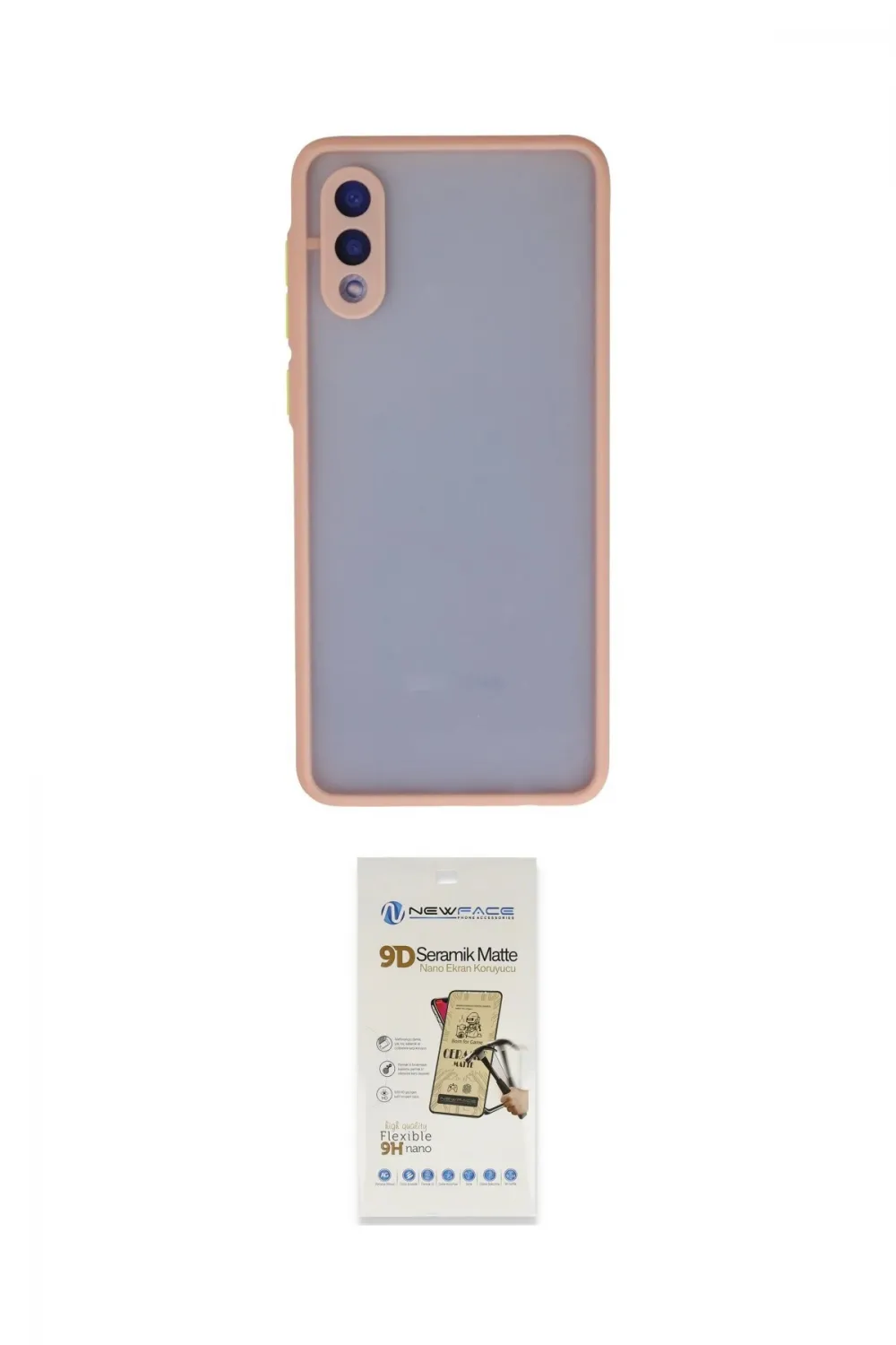ieg™ Galaxy A02 Kılıf Ahenk Çizgi Serisi - Siyah Mat Seramik Nano Ekran Koruyucu