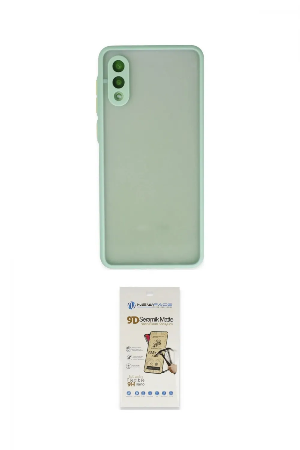 ieg™ Galaxy A02 Kılıf Ahenk Çizgi Serisi - Siyah Mat Seramik Nano Ekran Koruyucu