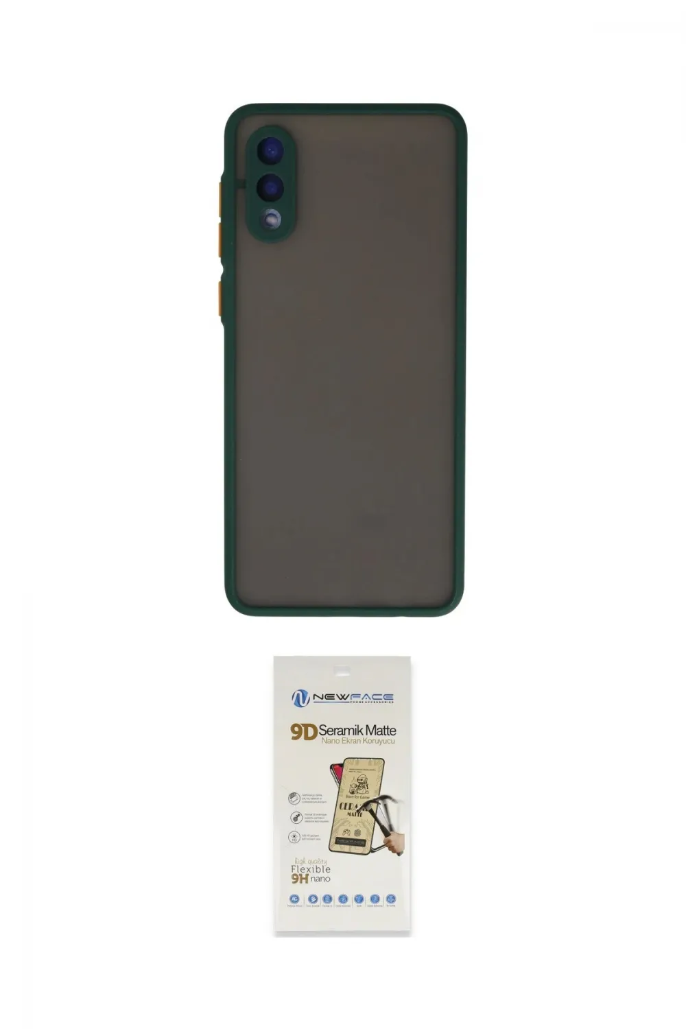 ieg™ Galaxy A02 Kılıf Ahenk Çizgi Serisi - Siyah Mat Seramik Nano Ekran Koruyucu