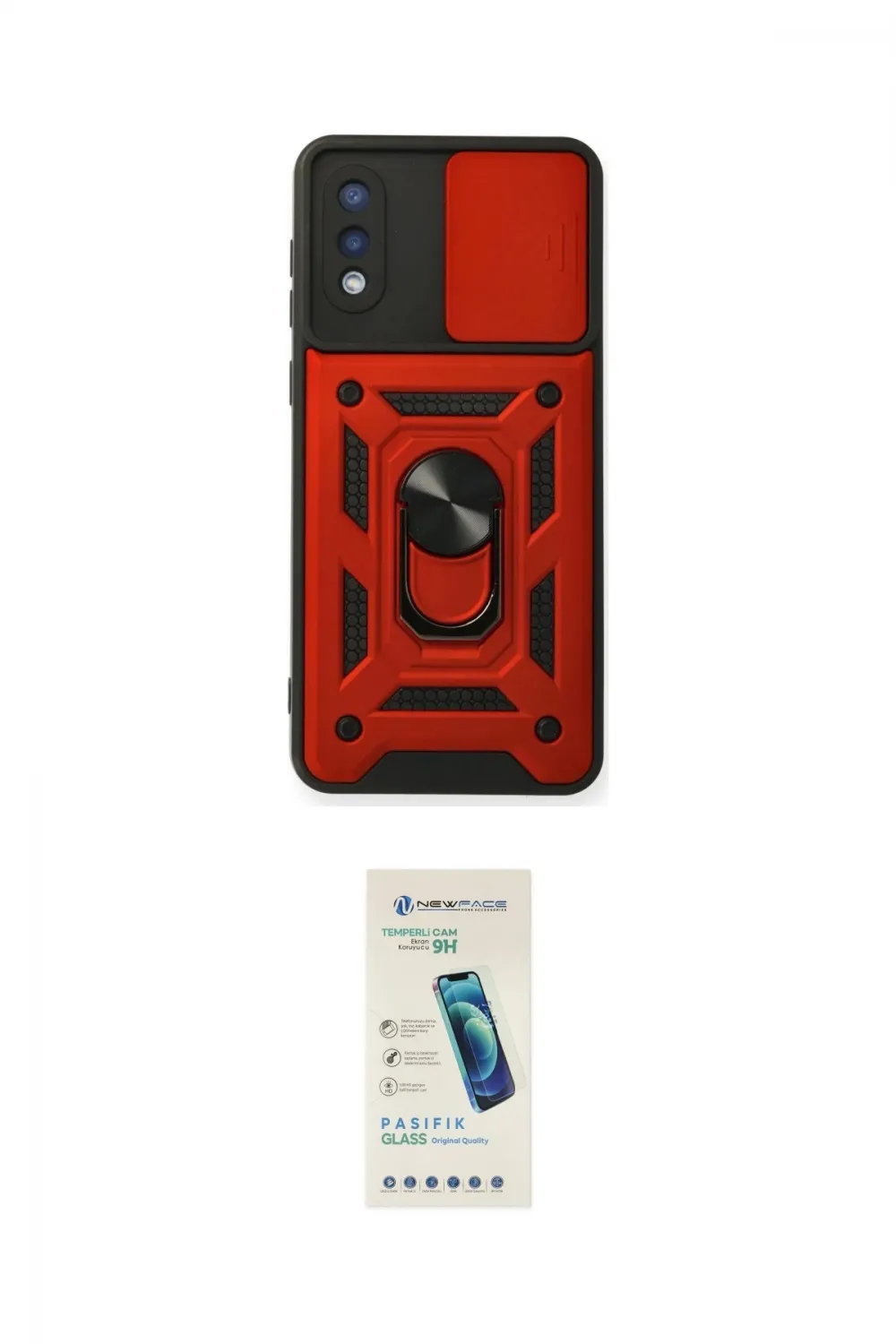 ieg™ Galaxy A02 Kılıf Ahenk Klasik - Şeffaf Pasifik Cam Ekran Koruyucu