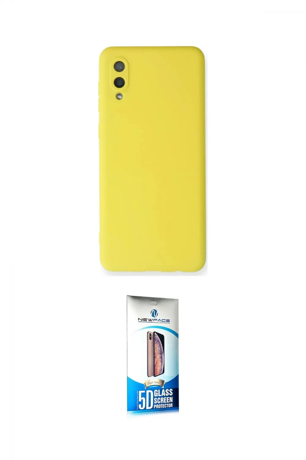 ieg™ Galaxy A02 Kılıf Ahenk Serisi - Siyah 5D Eko Cam Ekran Koruyucu