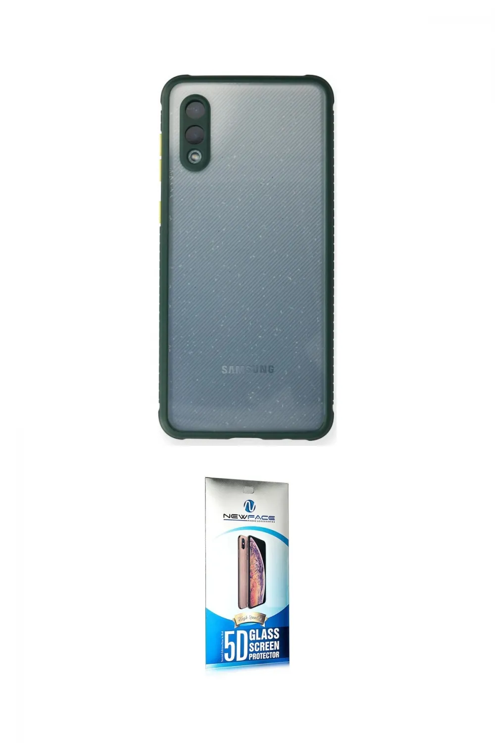 ieg™ Galaxy A02 Kılıf Nova Asil Özel Seri - Siyah 5D Eko Cam Ekran Koruyucu