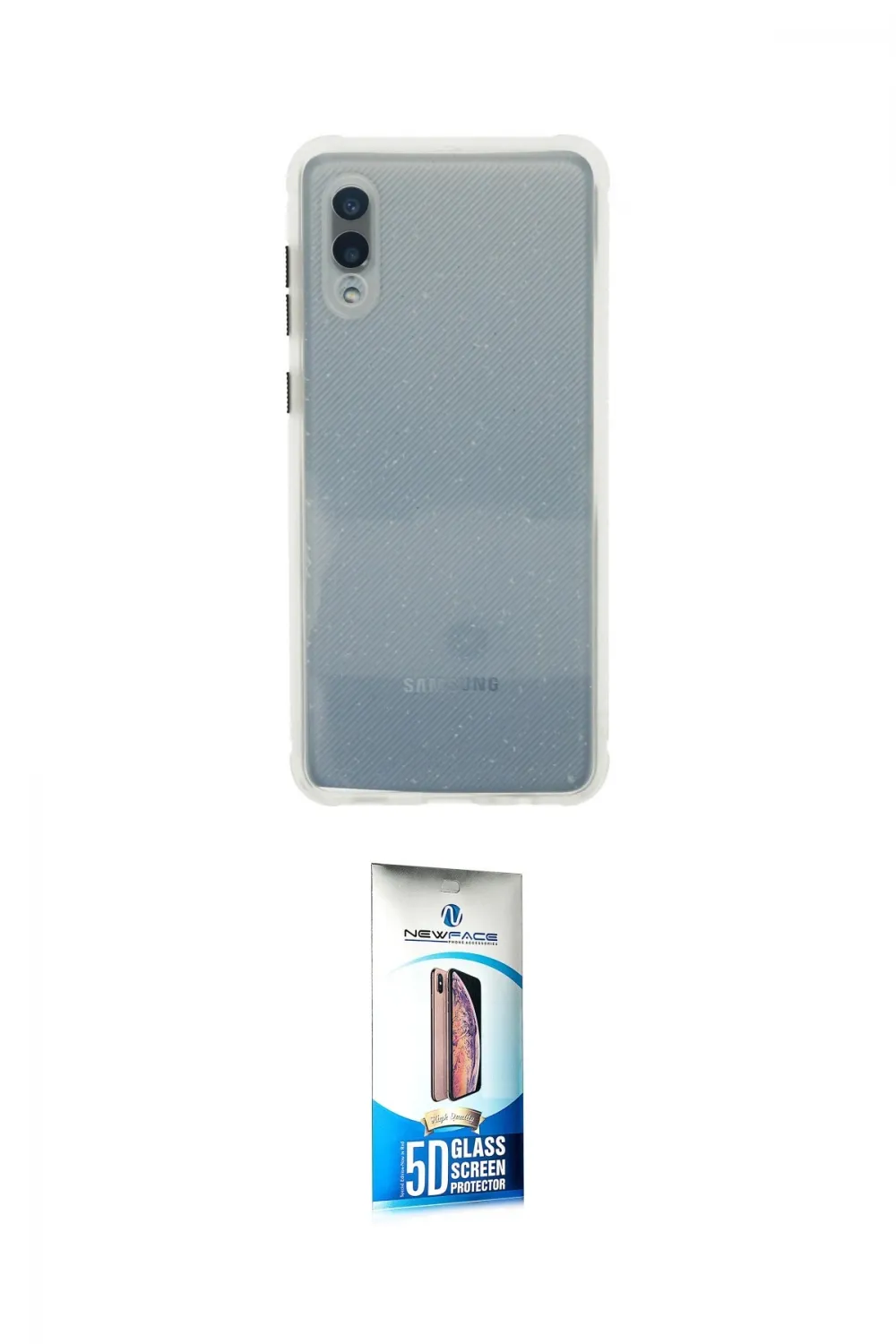 ieg™ Galaxy A02 Kılıf Nova Asil Özel Seri - Siyah 5D Eko Cam Ekran Koruyucu