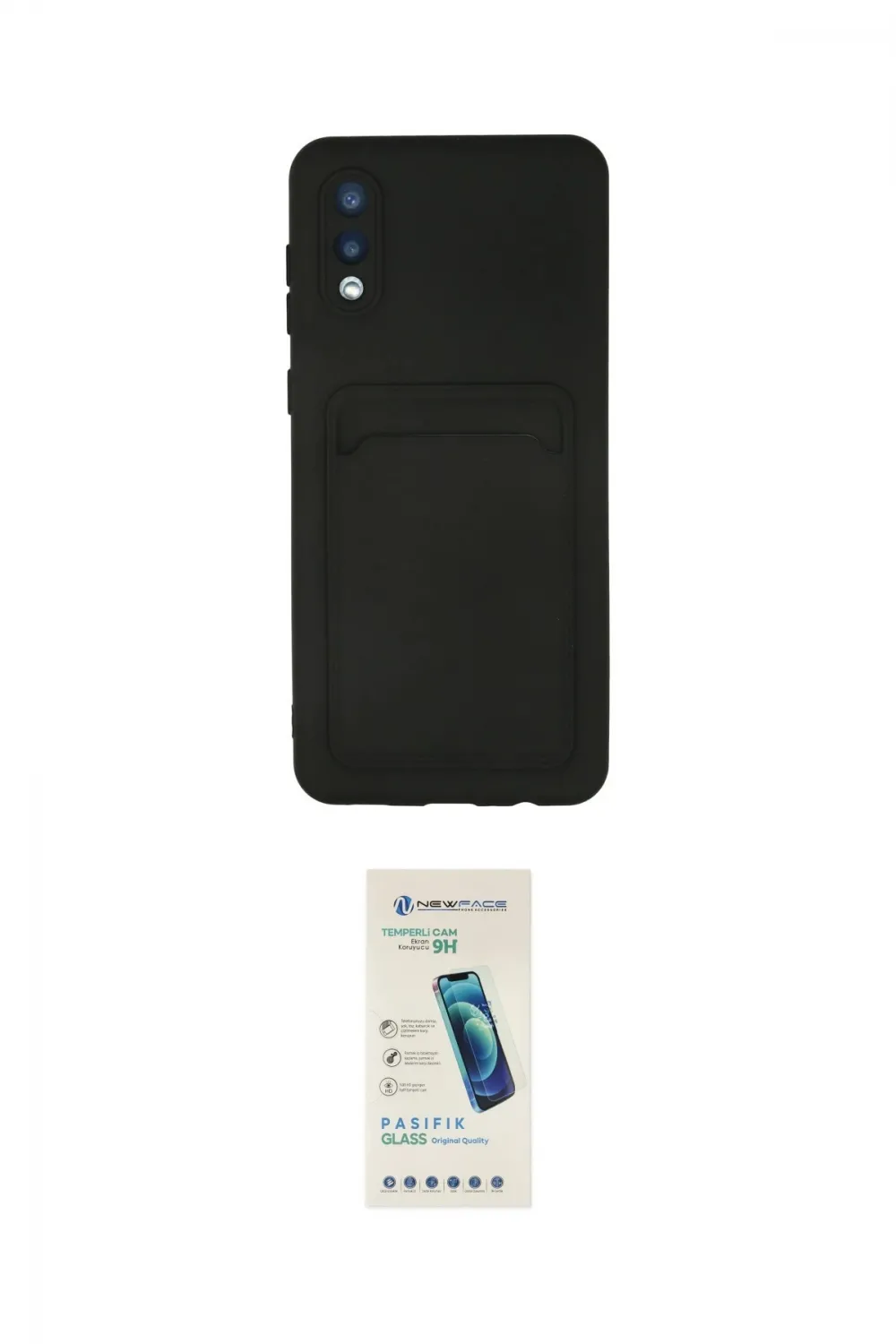 ieg™ Galaxy A02 Kılıf Vadi Çizgi Prime - Şeffaf Pasifik Cam Ekran Koruyucu