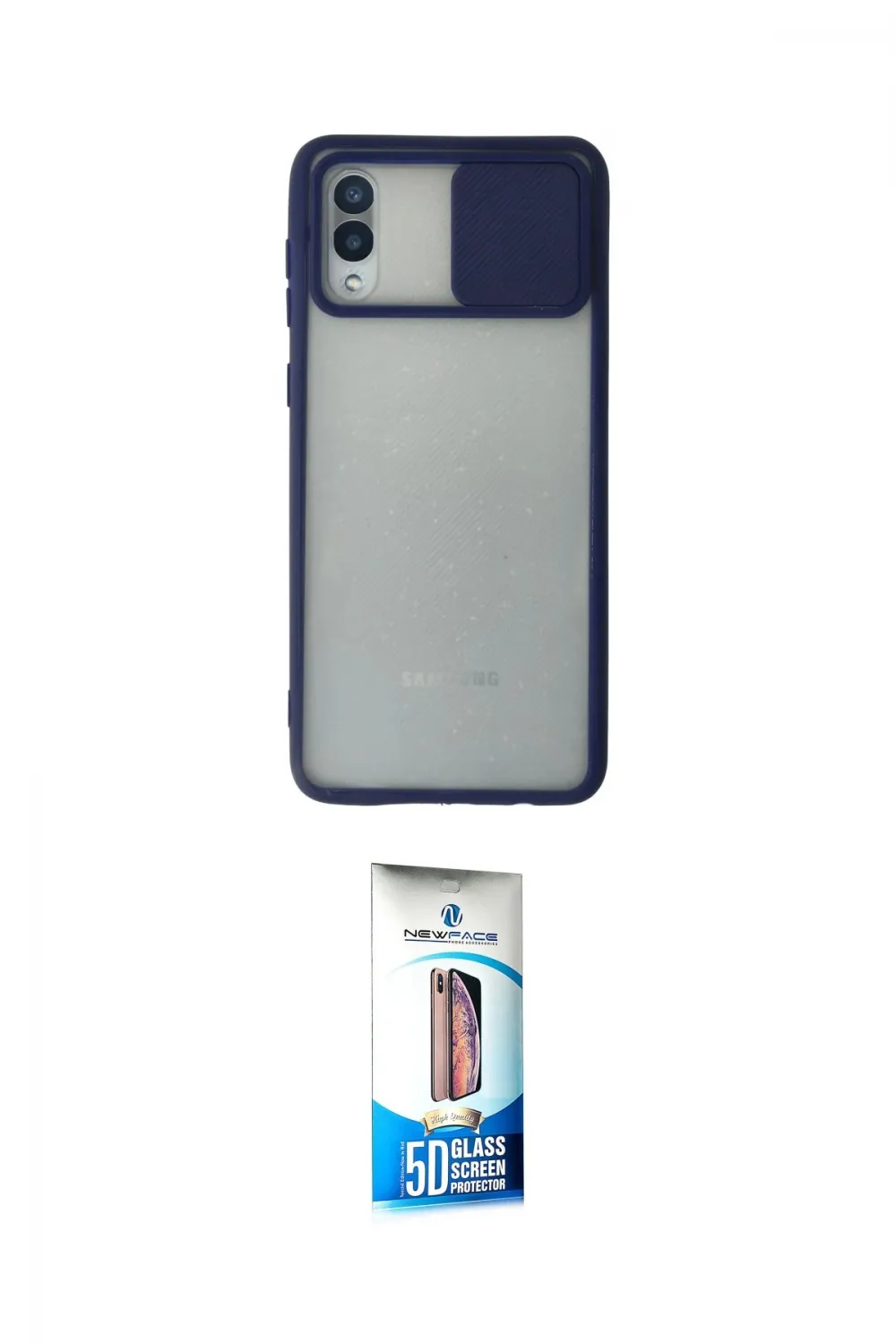 ieg™ Galaxy A02 Kılıf Vadi Çizgi - Siyah 5D Eko Cam Ekran Koruyucu
