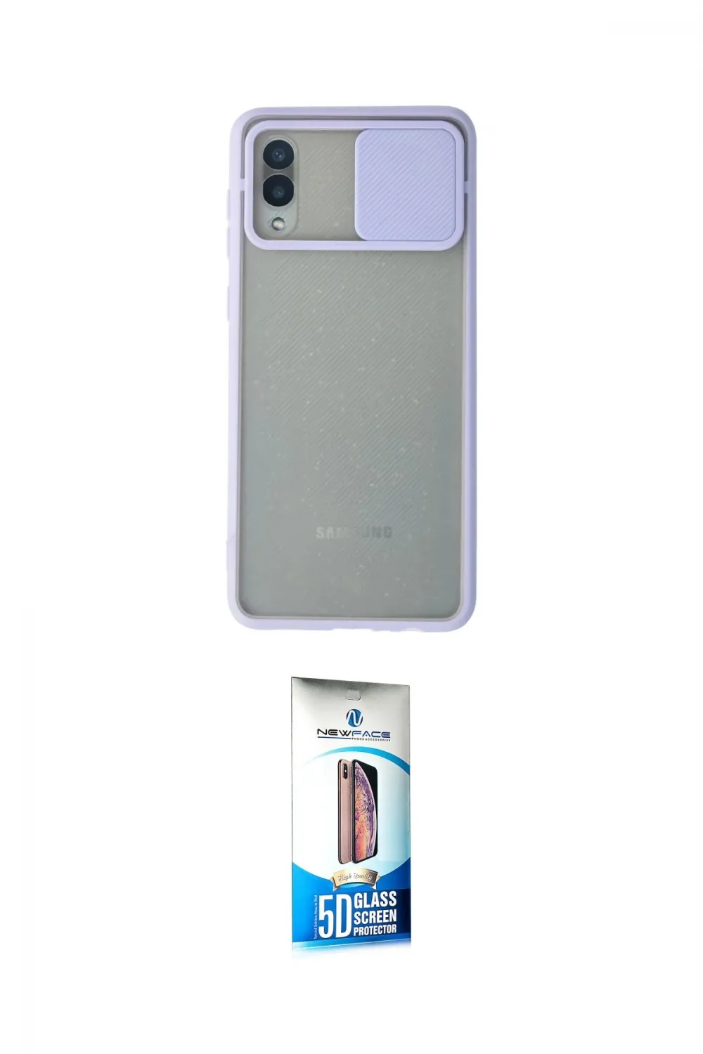ieg™ Galaxy A02 Kılıf Vadi Çizgi - Siyah 5D Eko Cam Ekran Koruyucu