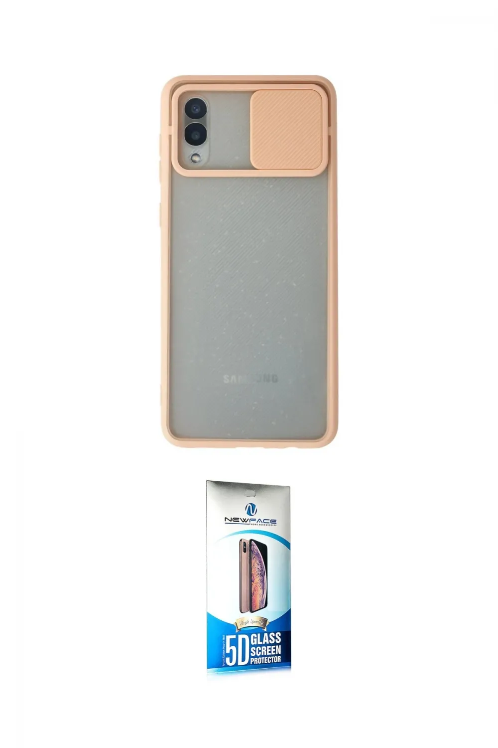 ieg™ Galaxy A02 Kılıf Vadi Çizgi - Siyah 5D Eko Cam Ekran Koruyucu