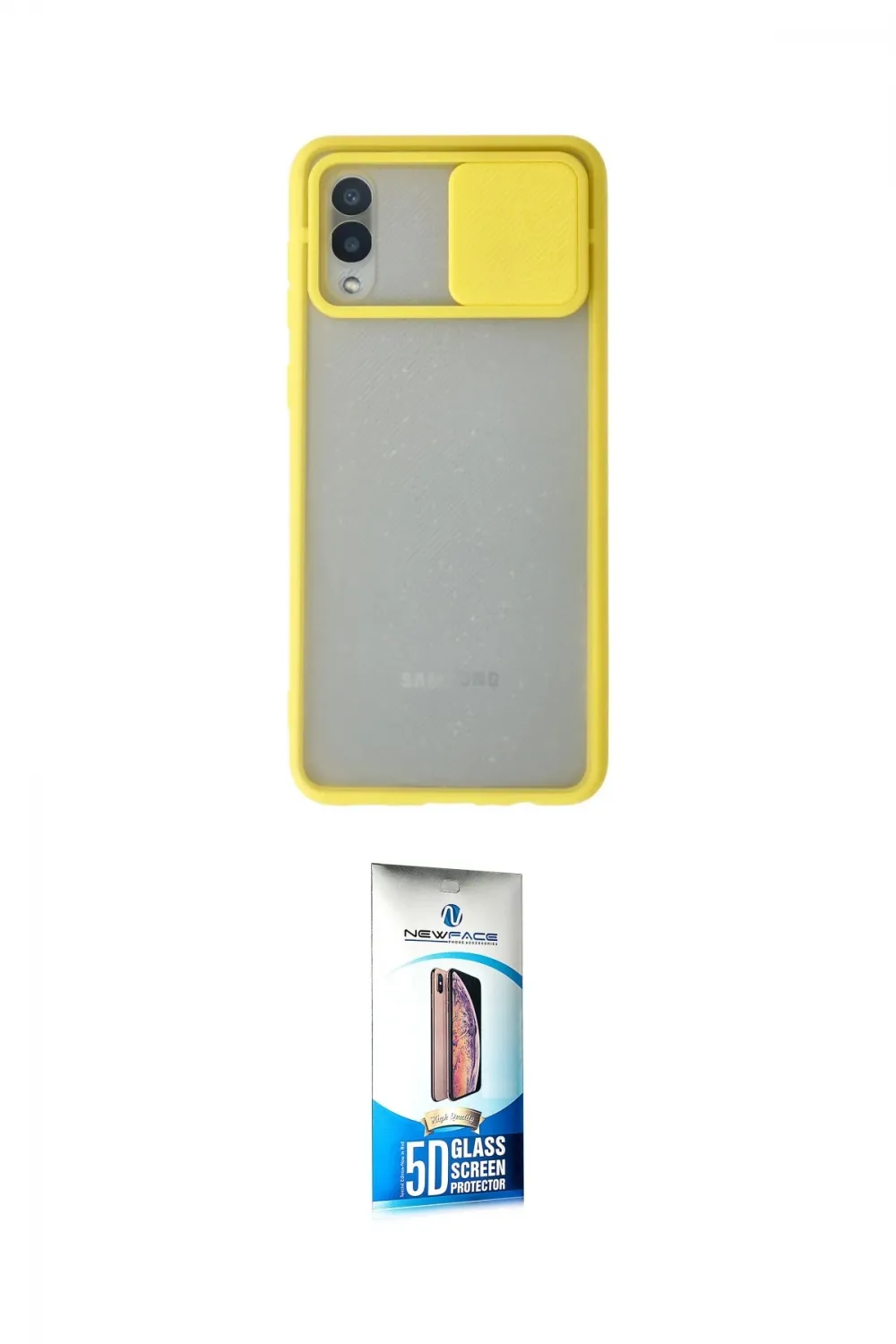 ieg™ Galaxy A02 Kılıf Vadi Çizgi - Siyah 5D Eko Cam Ekran Koruyucu