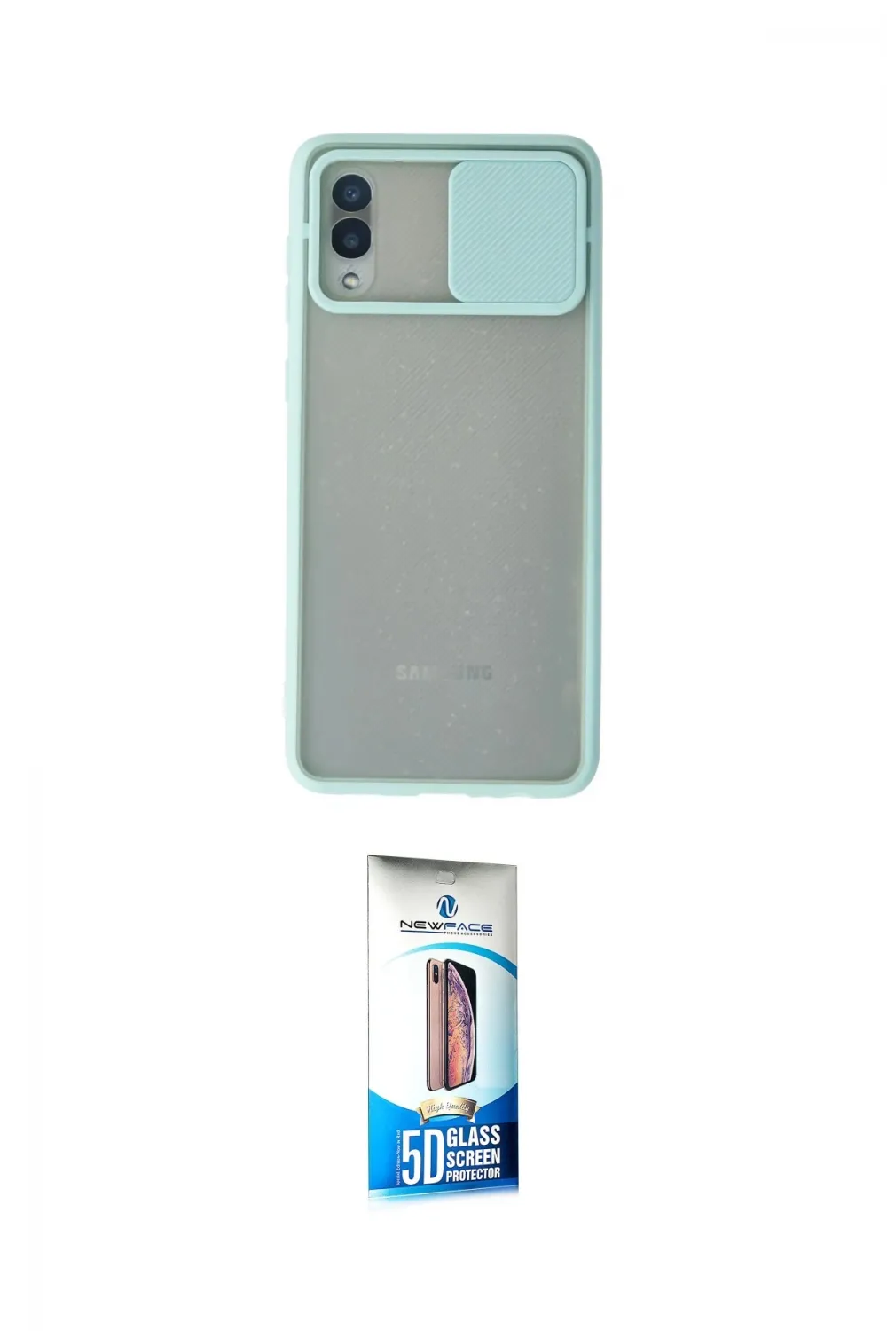 ieg™ Galaxy A02 Kılıf Vadi Çizgi - Siyah 5D Eko Cam Ekran Koruyucu