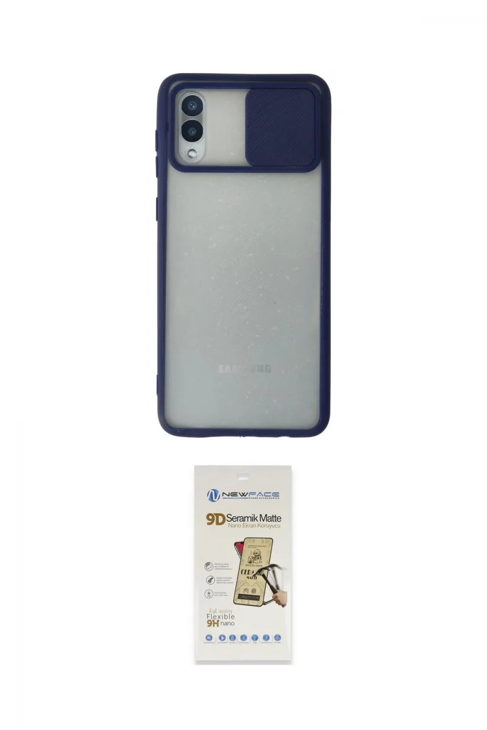 ieg™ Galaxy A02 Kılıf Vadi Çizgi - Siyah Mat Seramik Nano Ekran Koruyucu