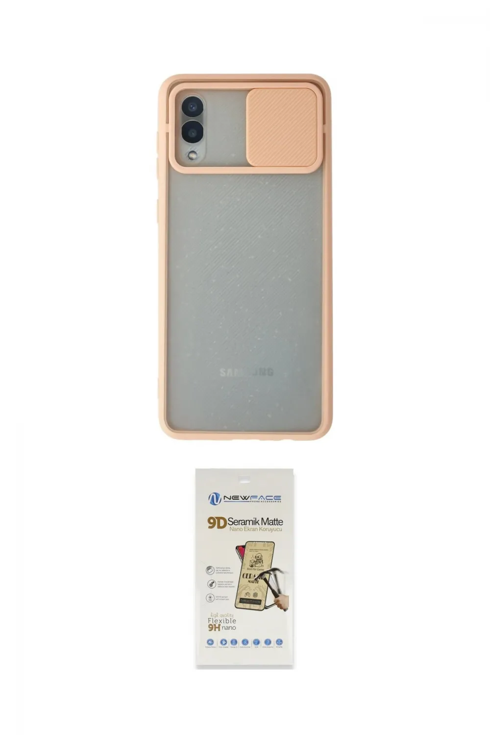 ieg™ Galaxy A02 Kılıf Vadi Çizgi - Siyah Mat Seramik Nano Ekran Koruyucu