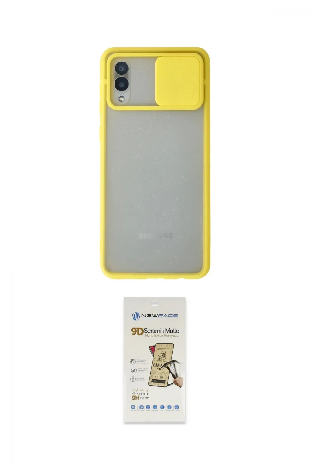 ieg™ Galaxy A02 Kılıf Vadi Çizgi - Siyah Mat Seramik Nano Ekran Koruyucu