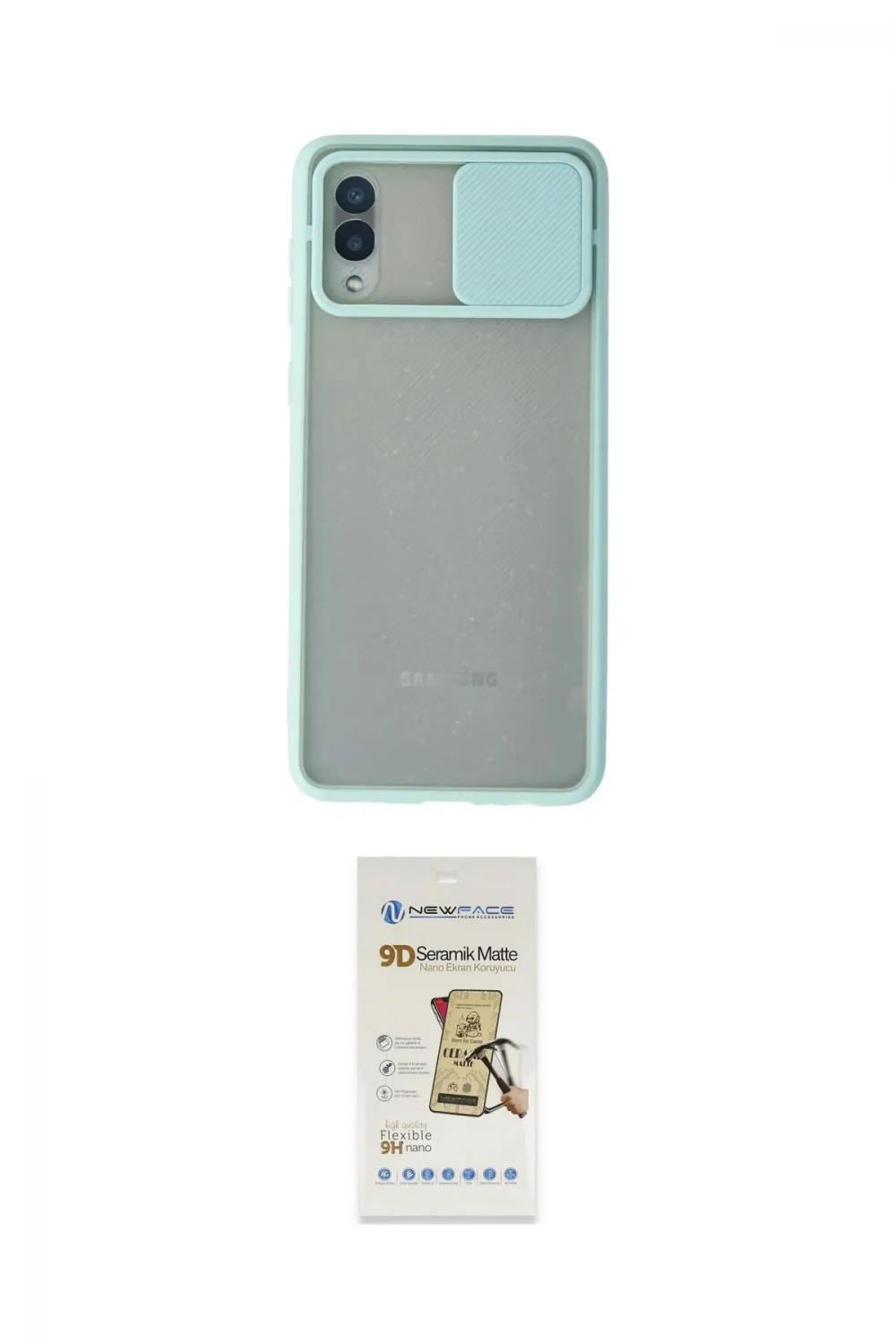 ieg™ Galaxy A02 Kılıf Vadi Çizgi - Siyah Mat Seramik Nano Ekran Koruyucu