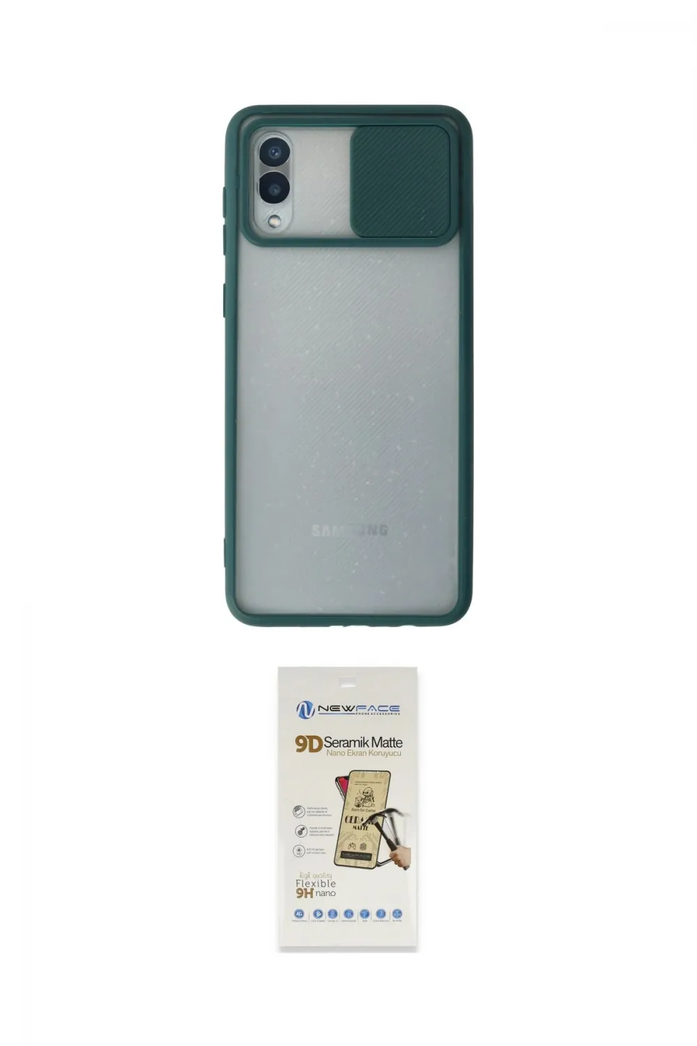 ieg™ Galaxy A02 Kılıf Vadi Çizgi - Siyah Mat Seramik Nano Ekran Koruyucu