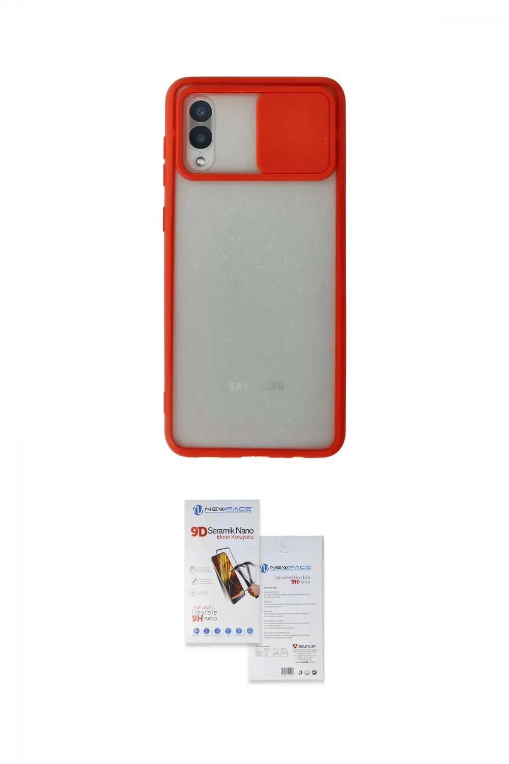 ieg™ Galaxy A02 Kılıf Vadi Çizgi - Siyah Seramik Nano Ekran Koruyucu