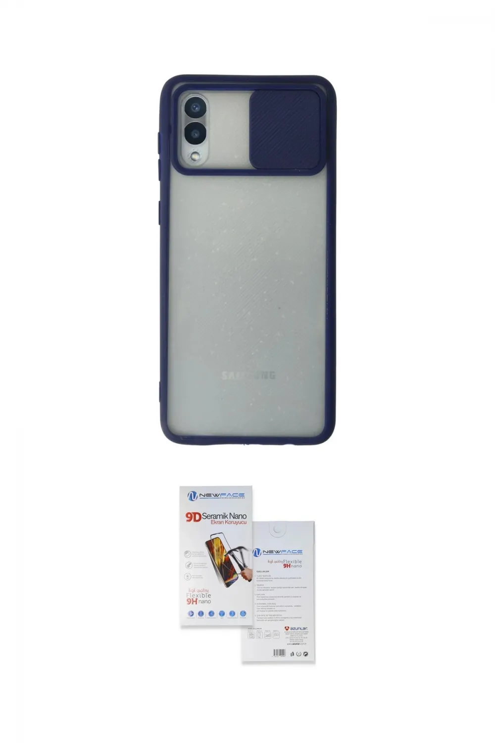 ieg™ Galaxy A02 Kılıf Vadi Çizgi - Siyah Seramik Nano Ekran Koruyucu