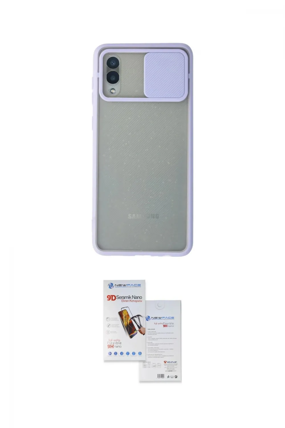ieg™ Galaxy A02 Kılıf Vadi Çizgi - Siyah Seramik Nano Ekran Koruyucu
