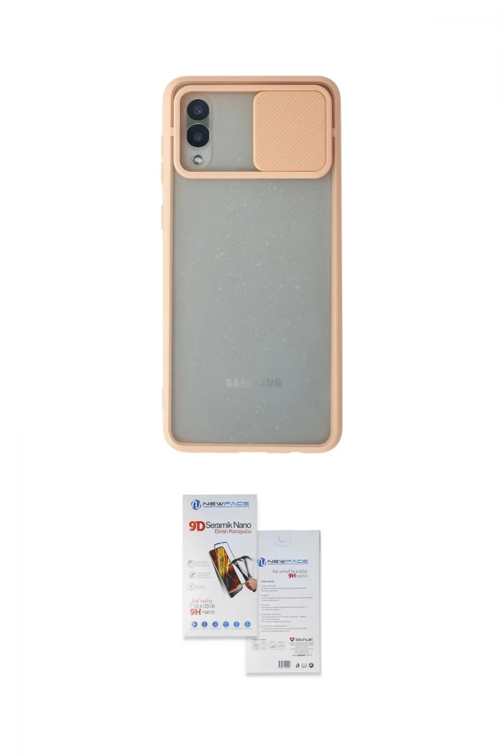 ieg™ Galaxy A02 Kılıf Vadi Çizgi - Siyah Seramik Nano Ekran Koruyucu