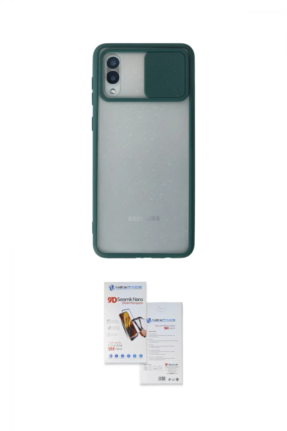 ieg™ Galaxy A02 Kılıf Vadi Çizgi - Siyah Seramik Nano Ekran Koruyucu