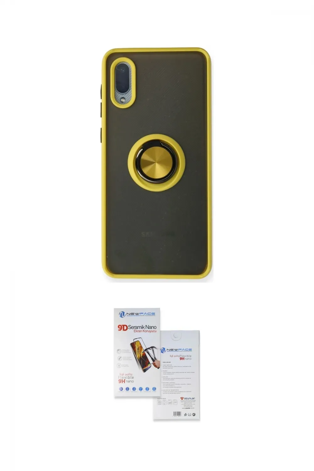 ieg™ Galaxy A02 Kılıf Yörünge Çizgi - Siyah Seramik Nano Ekran Koruyucu