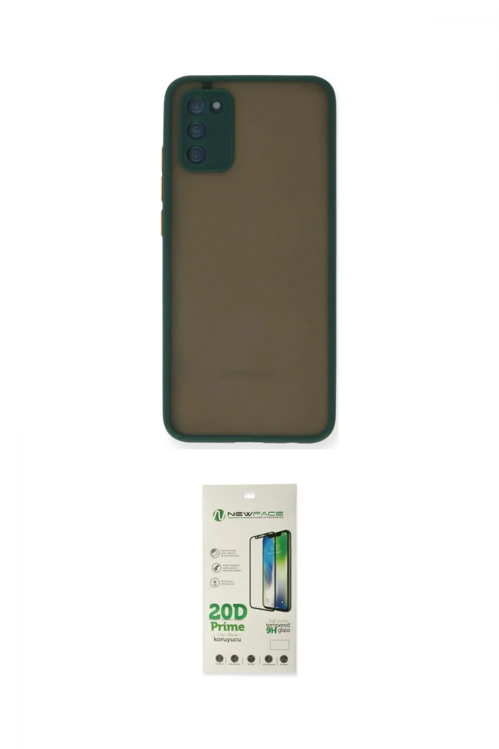 ieg™ Galaxy A02S Kılıf Ahenk Çizgi Serisi - Siyah 20D Premium Cam Ekran Koruyucu