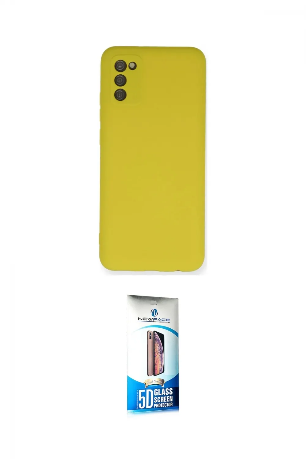 ieg™ Galaxy A02S Kılıf Ahenk Serisi - Siyah 5D Eko Cam Ekran Koruyucu