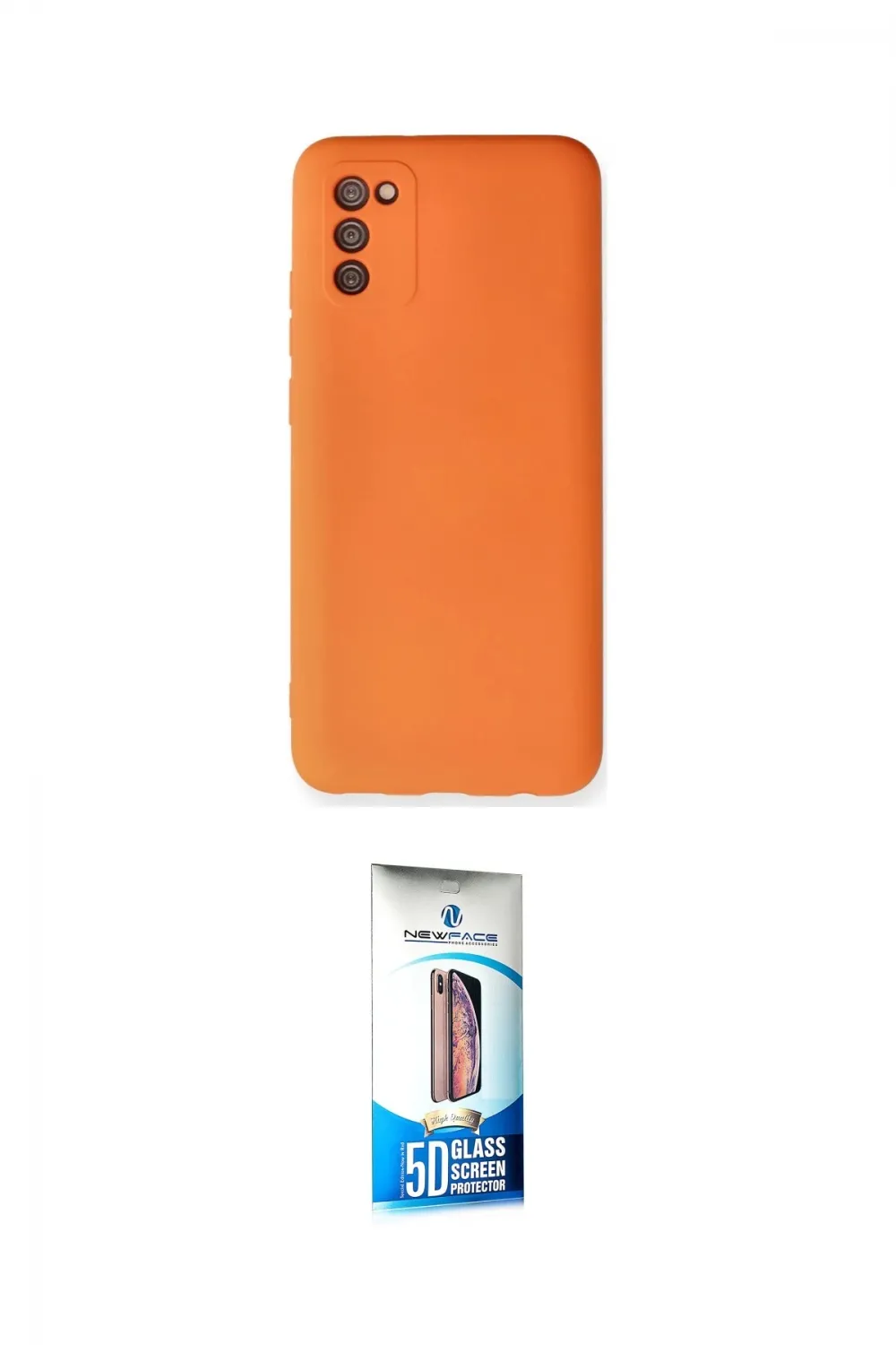 ieg™ Galaxy A02S Kılıf Ahenk Serisi - Siyah 5D Eko Cam Ekran Koruyucu