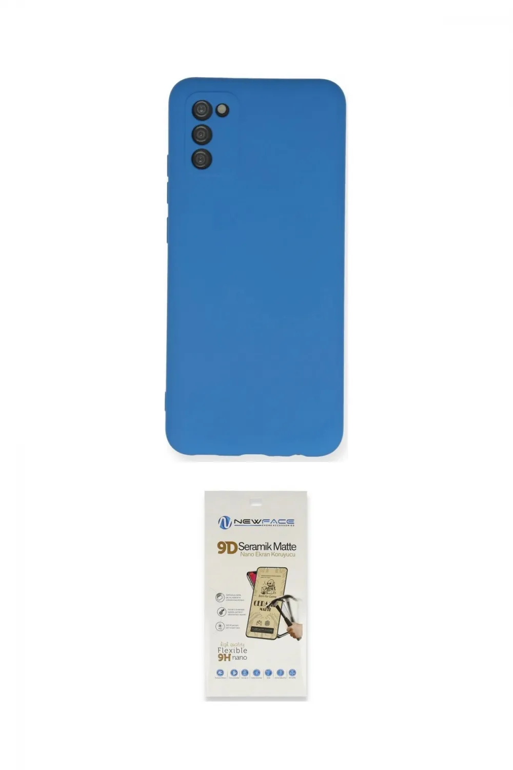 ieg™ Galaxy A02S Kılıf Ahenk Serisi - Siyah Mat Seramik Nano Ekran Koruyucu