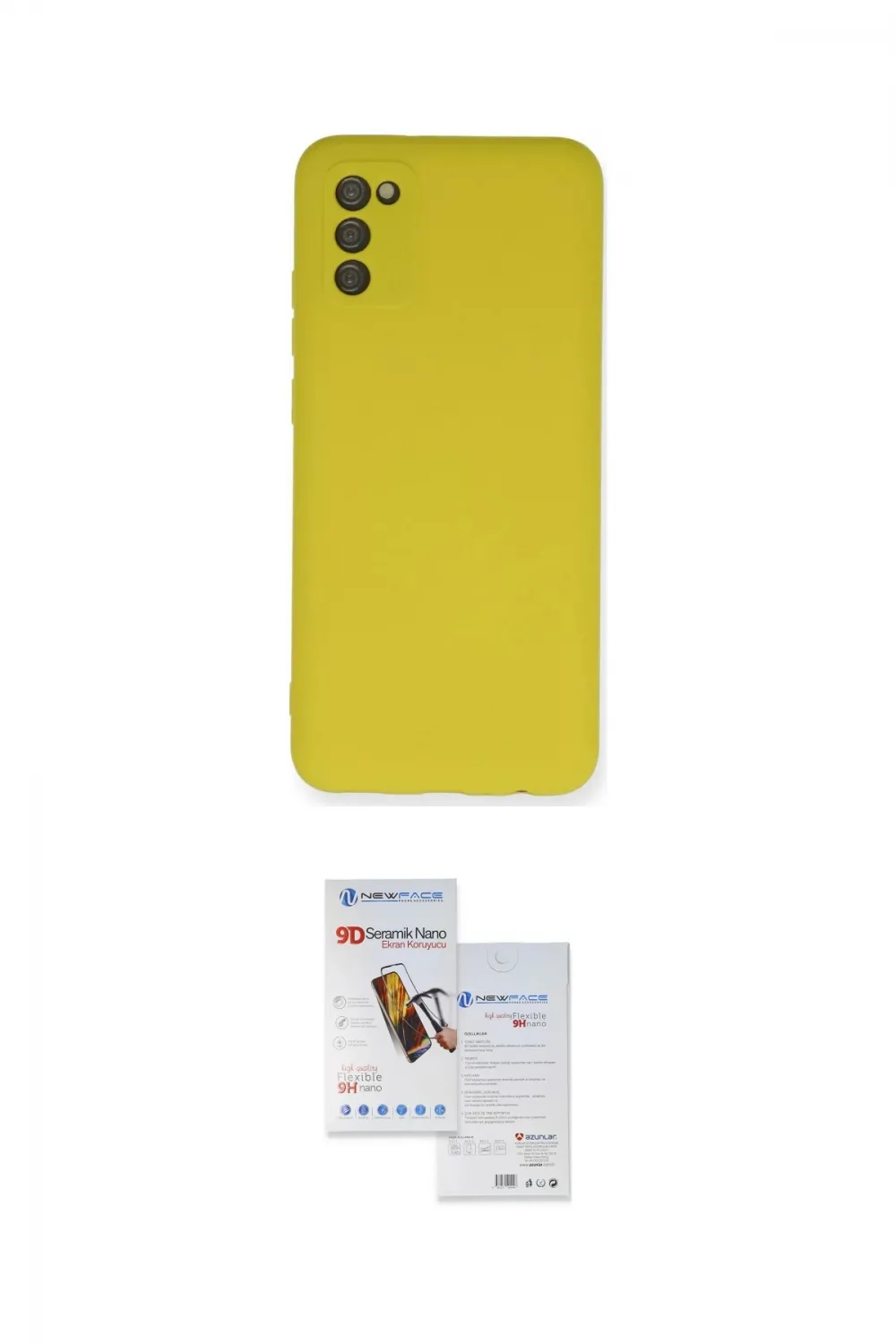 ieg™ Galaxy A02S Kılıf Ahenk Serisi - Siyah Seramik Nano Ekran Koruyucu