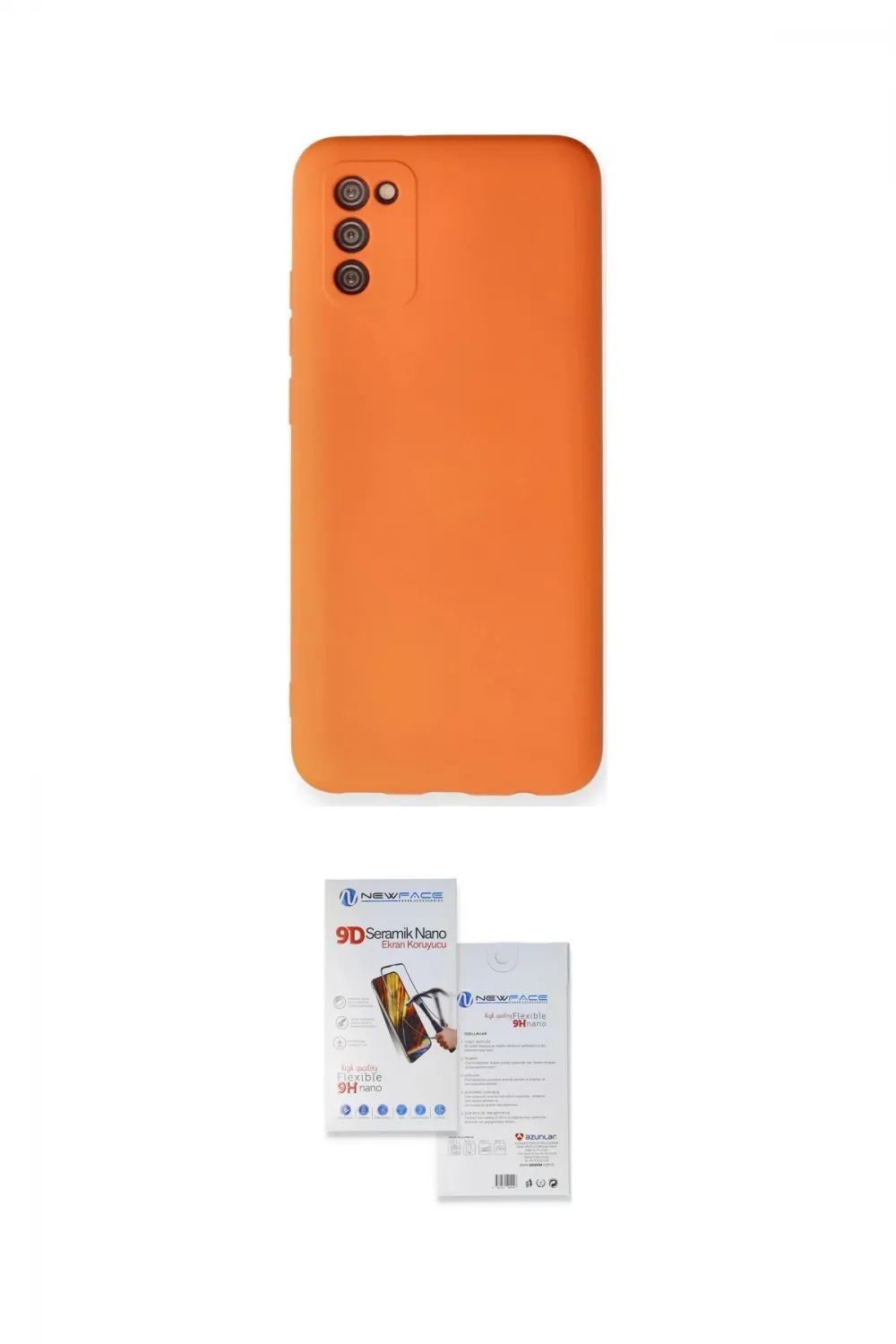 ieg™ Galaxy A02S Kılıf Ahenk Serisi - Siyah Seramik Nano Ekran Koruyucu