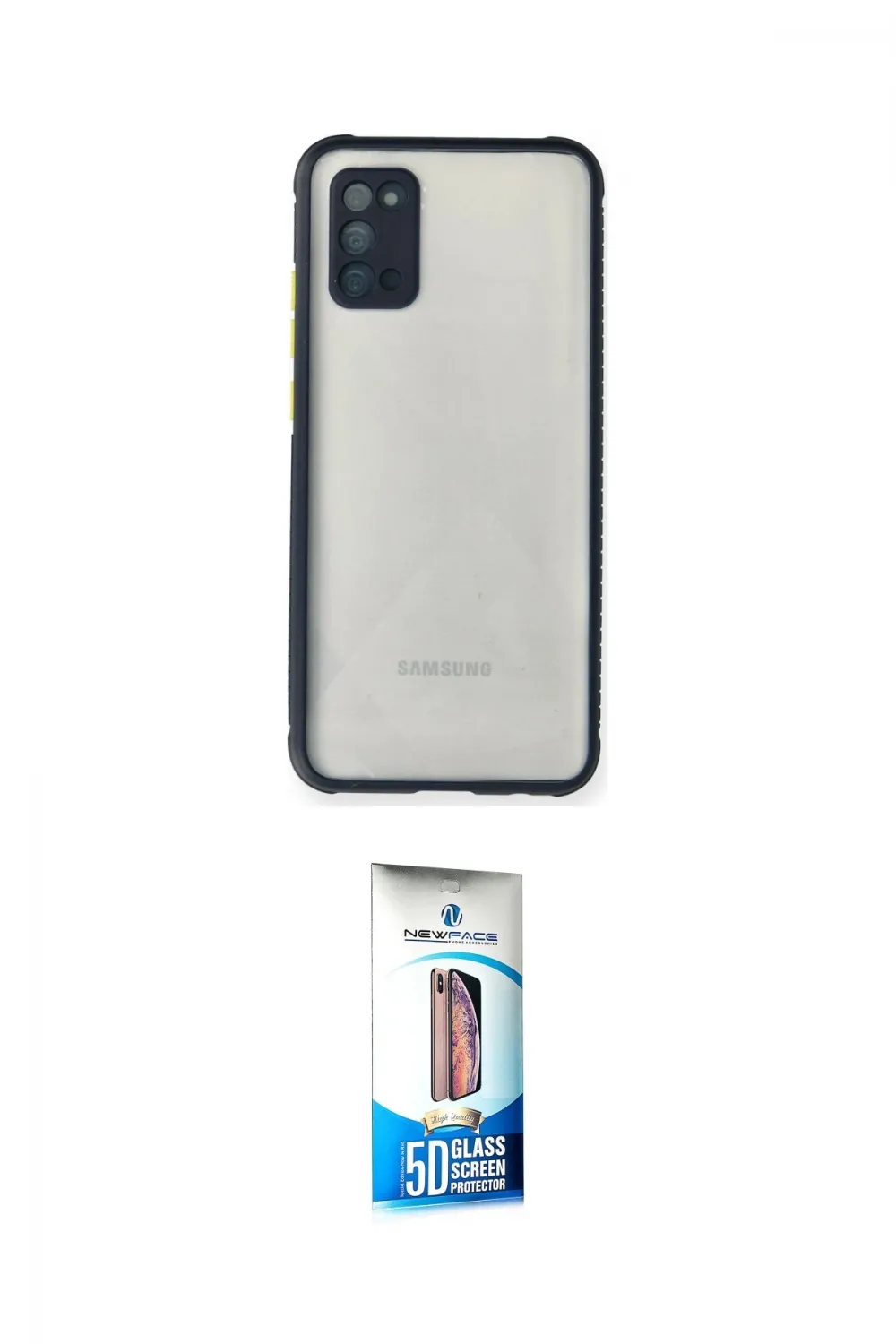 ieg™ Galaxy A02S Kılıf Nova Asil Özel Seri - Siyah 5D Eko Cam Ekran Koruyucu