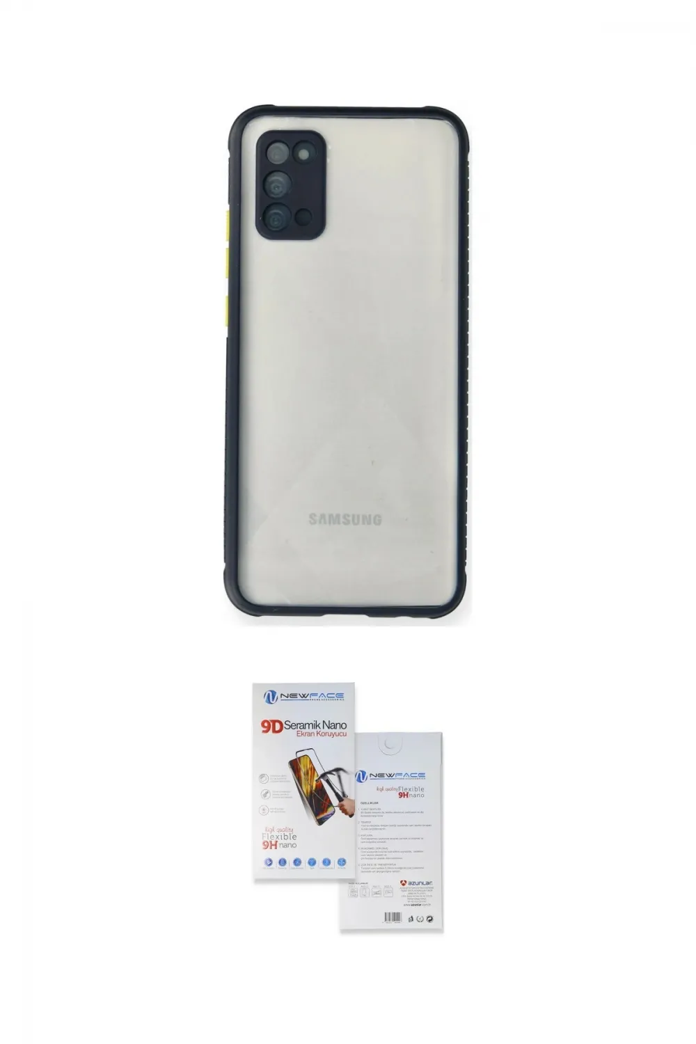 ieg™ Galaxy A02S Kılıf Nova Asil Özel Seri - Siyah Seramik Nano Ekran Koruyucu