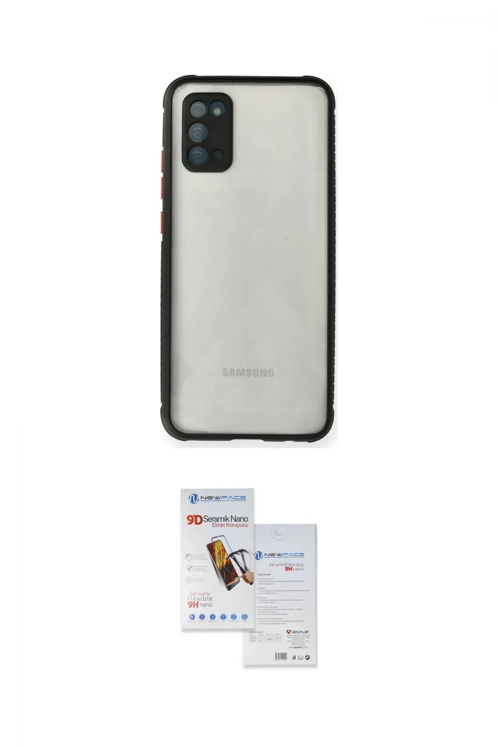 ieg™ Galaxy A02S Kılıf Nova Asil Özel Seri - Siyah Seramik Nano Ekran Koruyucu