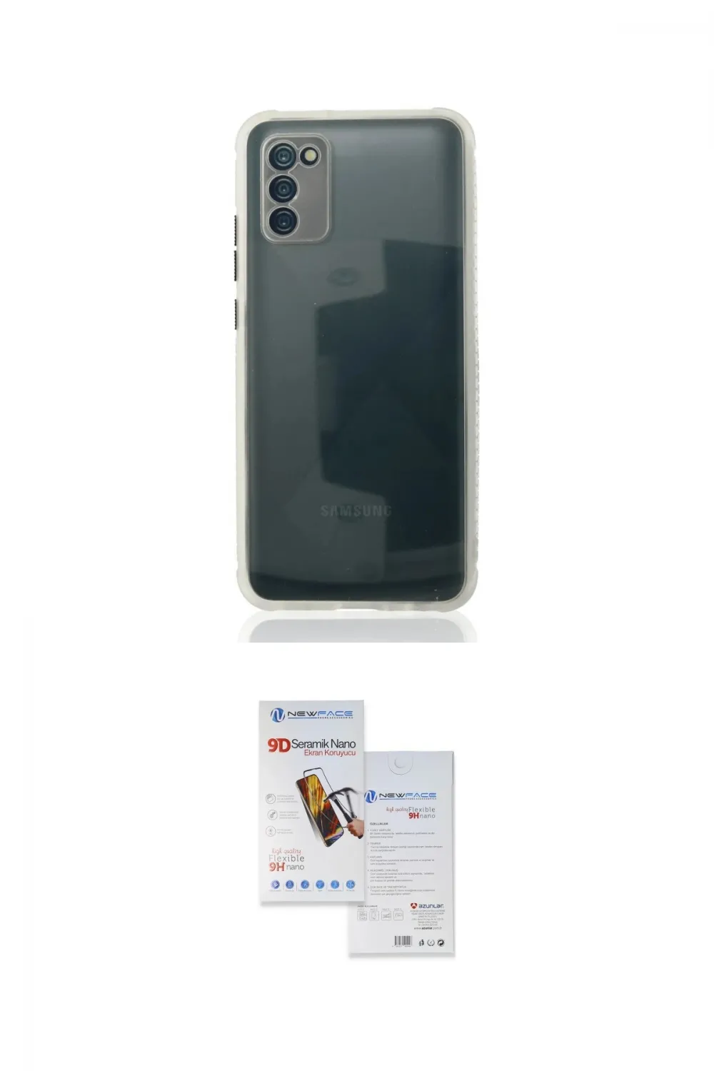ieg™ Galaxy A02S Kılıf Nova Asil Özel Seri - Siyah Seramik Nano Ekran Koruyucu