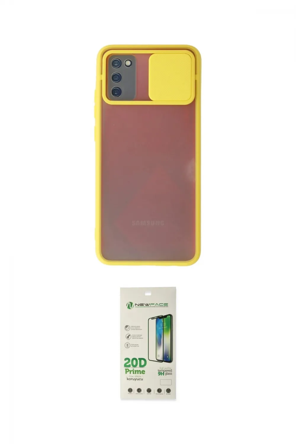 ieg™ Galaxy A02S Kılıf Vadi Çizgi - Siyah 20D Premium Cam Ekran Koruyucu