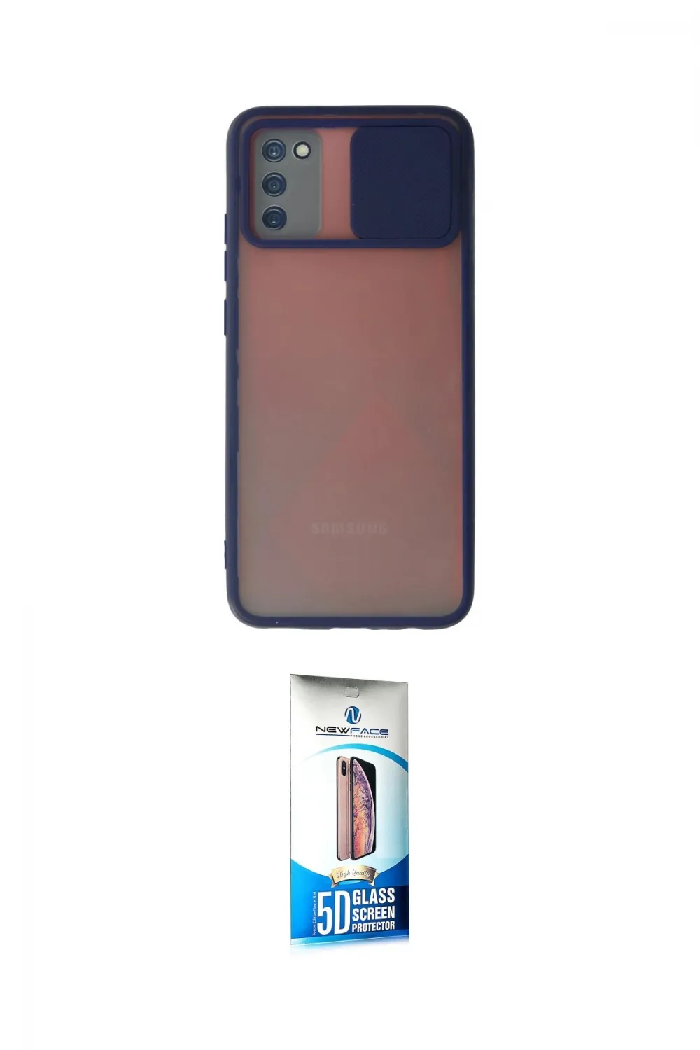 ieg™ Galaxy A02S Kılıf Vadi Çizgi - Siyah 5D Eko Cam Ekran Koruyucu