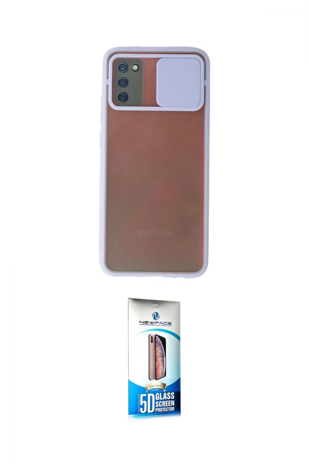 ieg™ Galaxy A02S Kılıf Vadi Çizgi - Siyah 5D Eko Cam Ekran Koruyucu