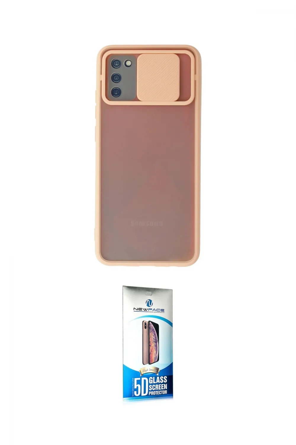 ieg™ Galaxy A02S Kılıf Vadi Çizgi - Siyah 5D Eko Cam Ekran Koruyucu