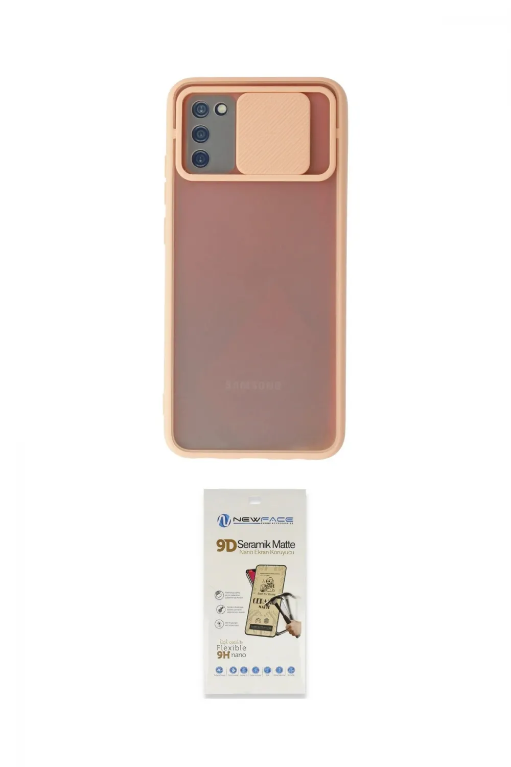ieg™ Galaxy A02S Kılıf Vadi Çizgi - Siyah Mat Seramik Nano Ekran Koruyucu