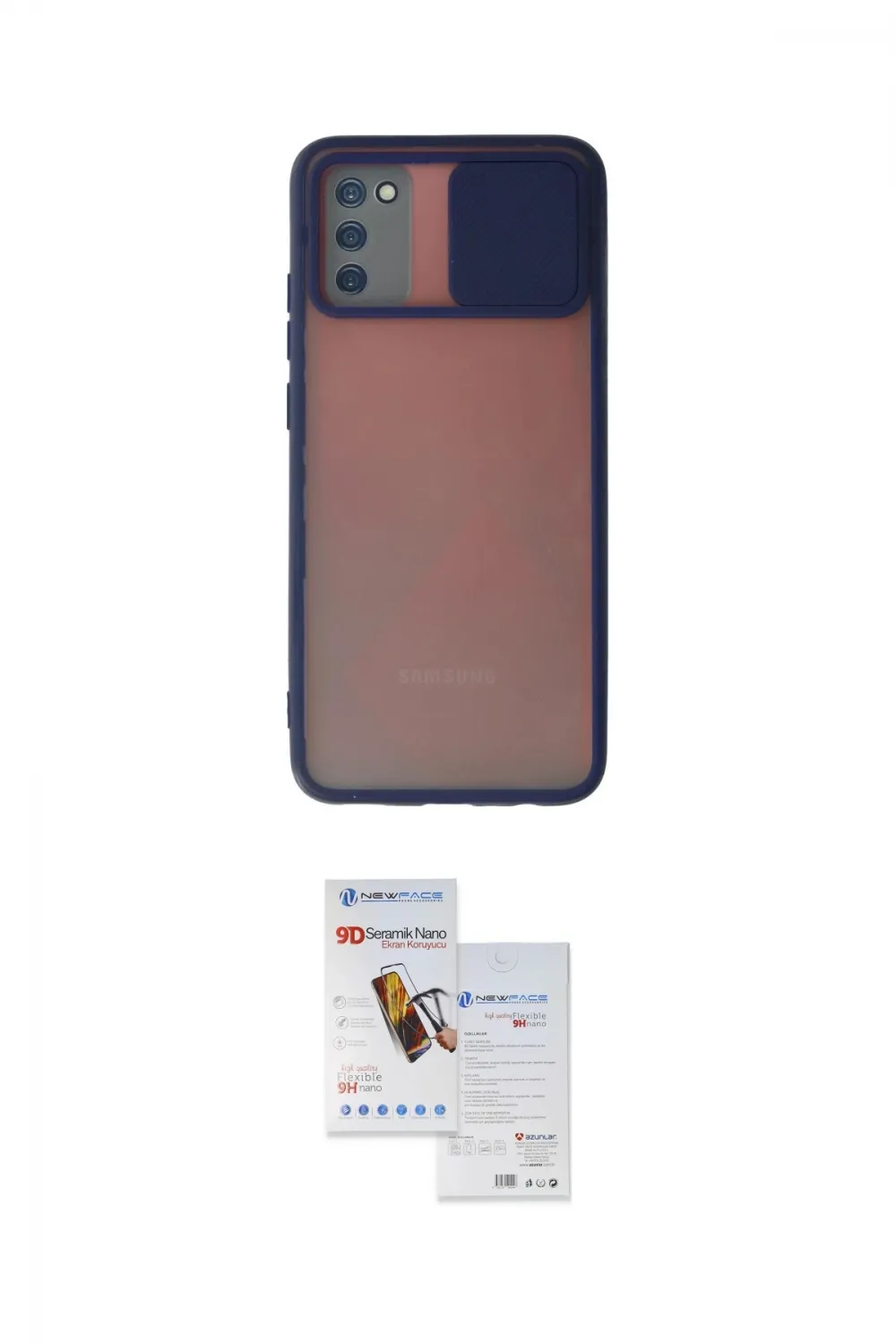ieg™ Galaxy A02S Kılıf Vadi Çizgi - Siyah Seramik Nano Ekran Koruyucu