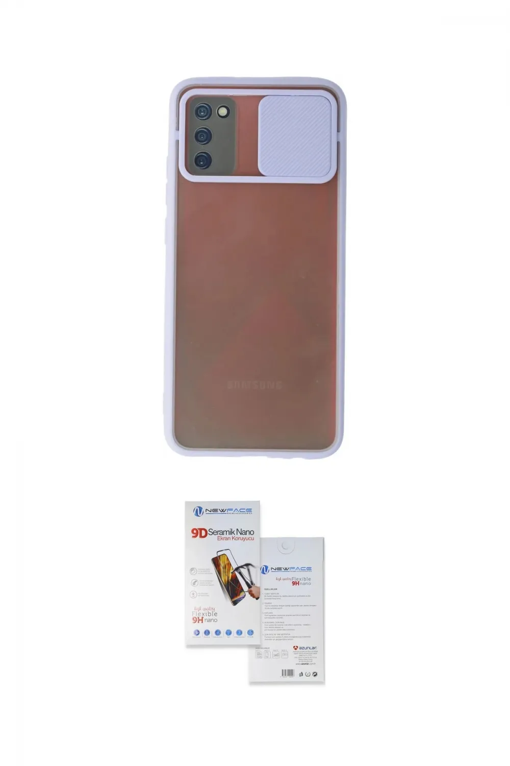 ieg™ Galaxy A02S Kılıf Vadi Çizgi - Siyah Seramik Nano Ekran Koruyucu
