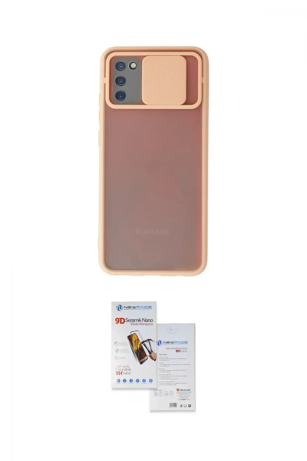 ieg™ Galaxy A02S Kılıf Vadi Çizgi - Siyah Seramik Nano Ekran Koruyucu