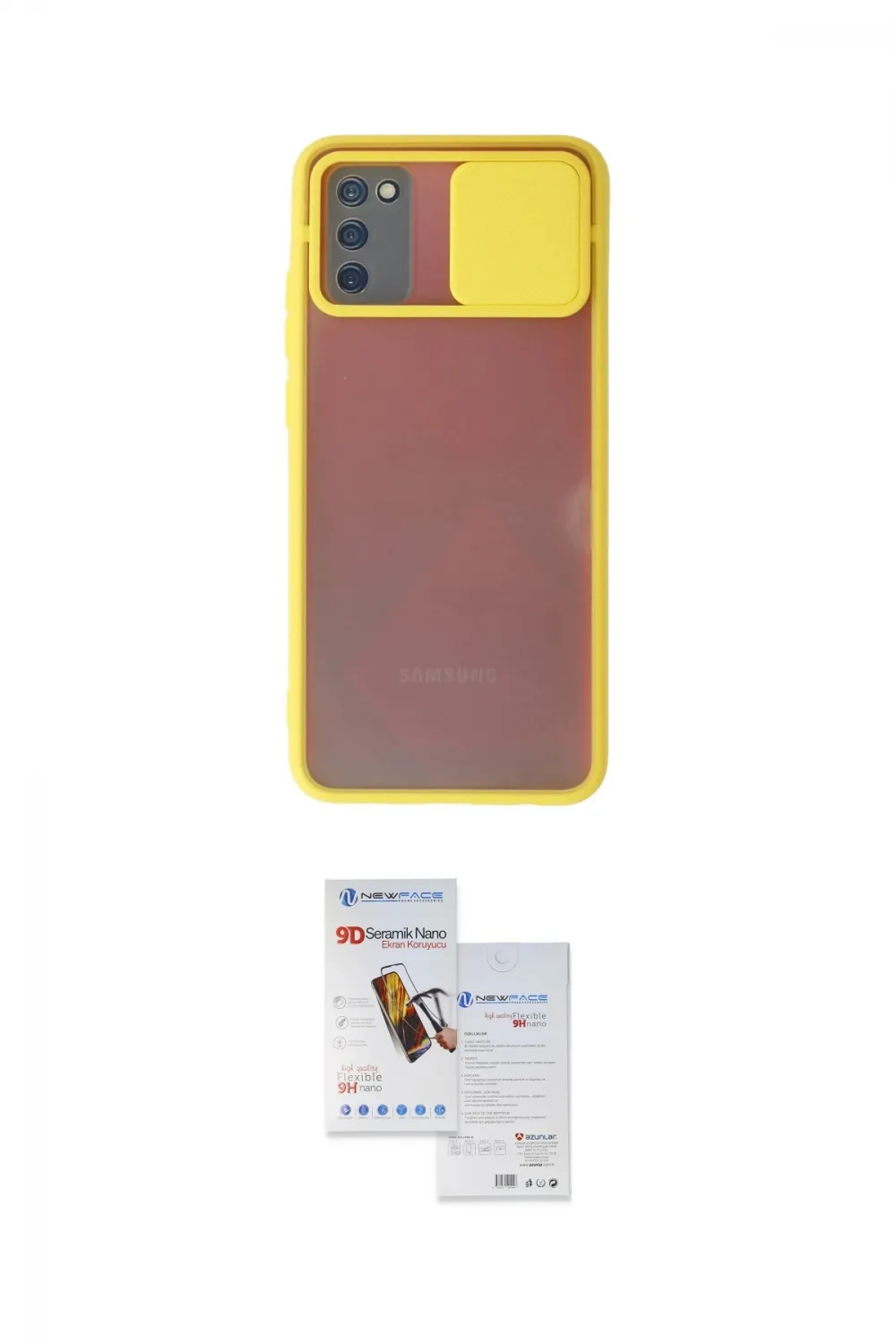 ieg™ Galaxy A02S Kılıf Vadi Çizgi - Siyah Seramik Nano Ekran Koruyucu