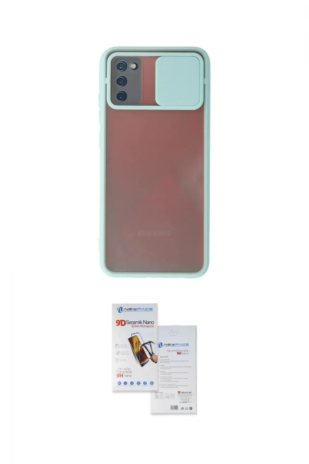 ieg™ Galaxy A02S Kılıf Vadi Çizgi - Siyah Seramik Nano Ekran Koruyucu