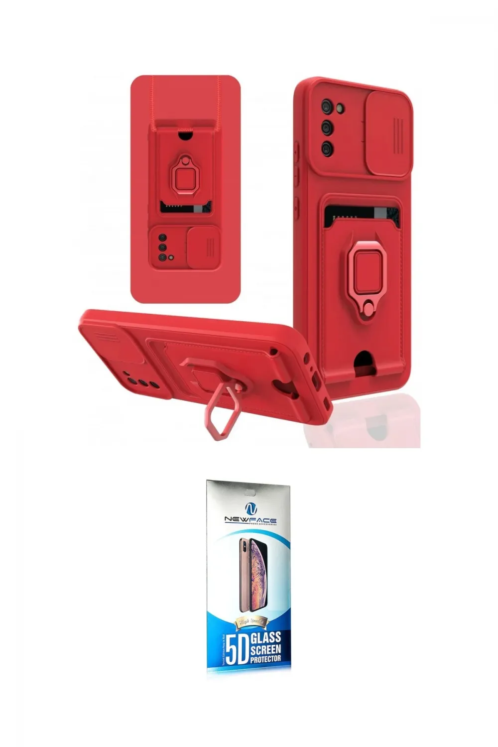ieg™ Galaxy A02S Kılıf Vadi Form Prime - Siyah 5D Eko Cam Ekran Koruyucu